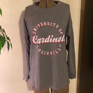 NWT! VS Pink UofL Louisville cardinals shirt XS